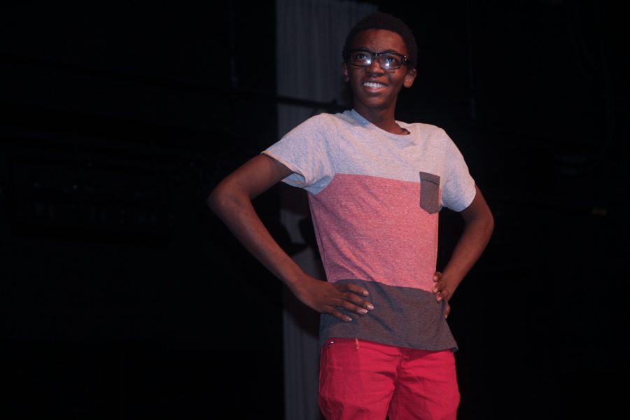 Student+performs+his+comedic+act+to+peers