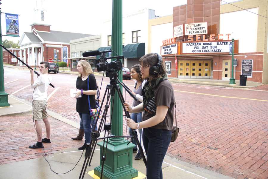 Students film on location in Mineola