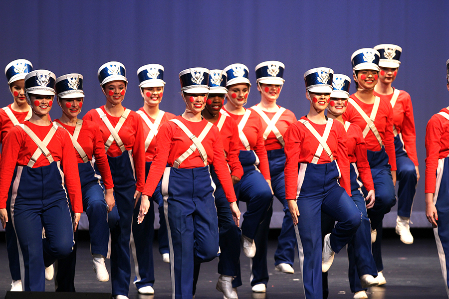 Starsteppers dance to a Toy Soldiers routine. There were singers, dancers and pianists performing at Act VII.