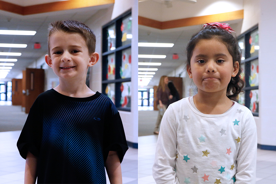 Kindergarten students Maxwell Malone and Sonia Gonzalez were chosen by their teachers for students of the month at Lindale Early Childhood Center. Malone and Gonzalez were selected as outstanding students for their kindness, helpfulness and ability to overcome hardship.