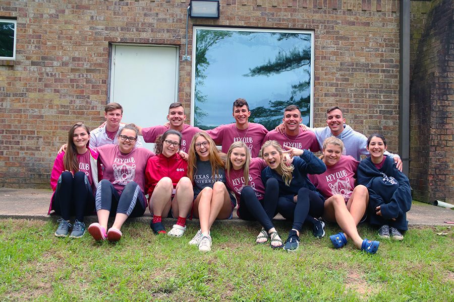 Senior Key Club members enjoy their last retreat at Timberline Baptist Camp. The group spent the trip playing games and listening to guest speakers.