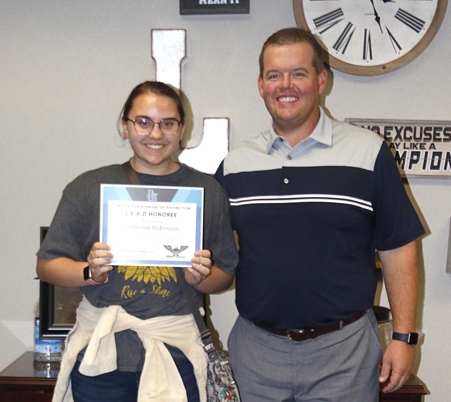 Student of the Month: Katie Robinson [October]