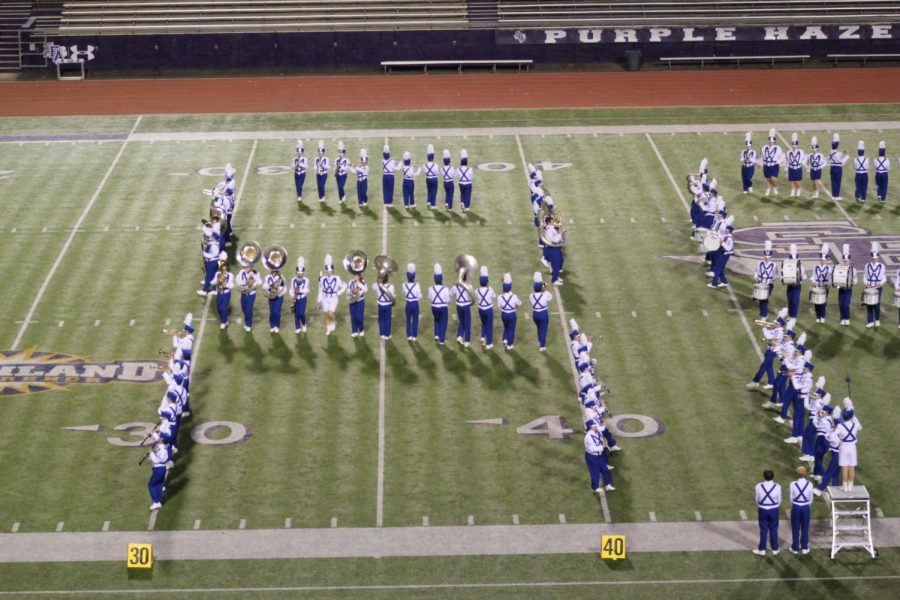 The+Pride+of+Lindale+Band+performs+their+drill+at+the+National+Association+of+Military+Marching+Bands+contest+November+2.+The+band+placed+third+at+the+event%2C+and+the+University+Interscholastic+League+has+now+voted+to+sanction+the+contest+as+the+UIL+State+Military+Marching+Contest.