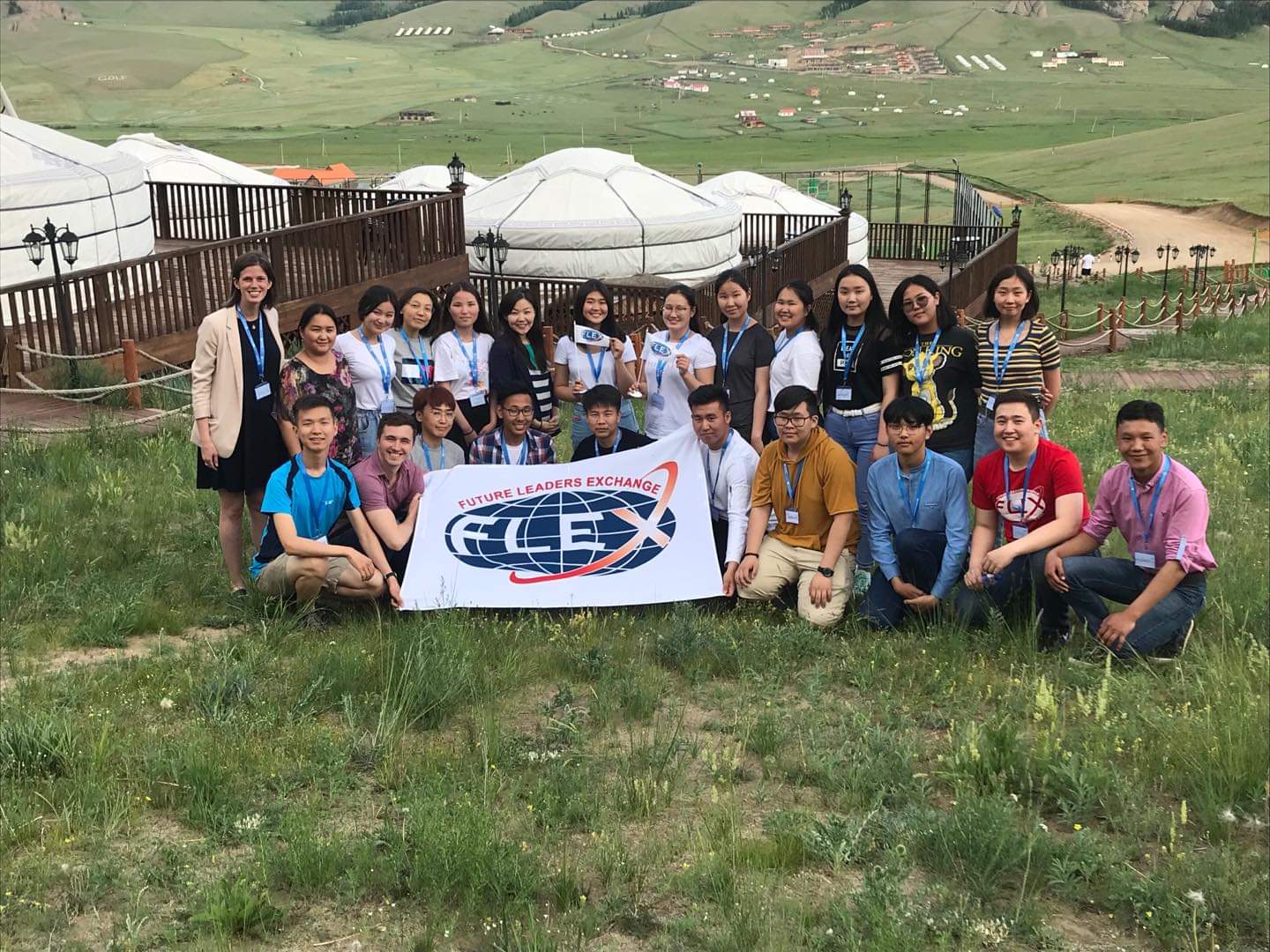 Munkhsuld Narangerel (Suldee) takes a picture with Future Leaders Exchange (FLEX). The flex program allows students to attend international schooling.
