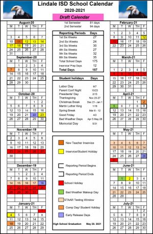 lhs calendar 2021 District Releases Proposed 2020 2021 Calendar Eagle Eye lhs calendar 2021