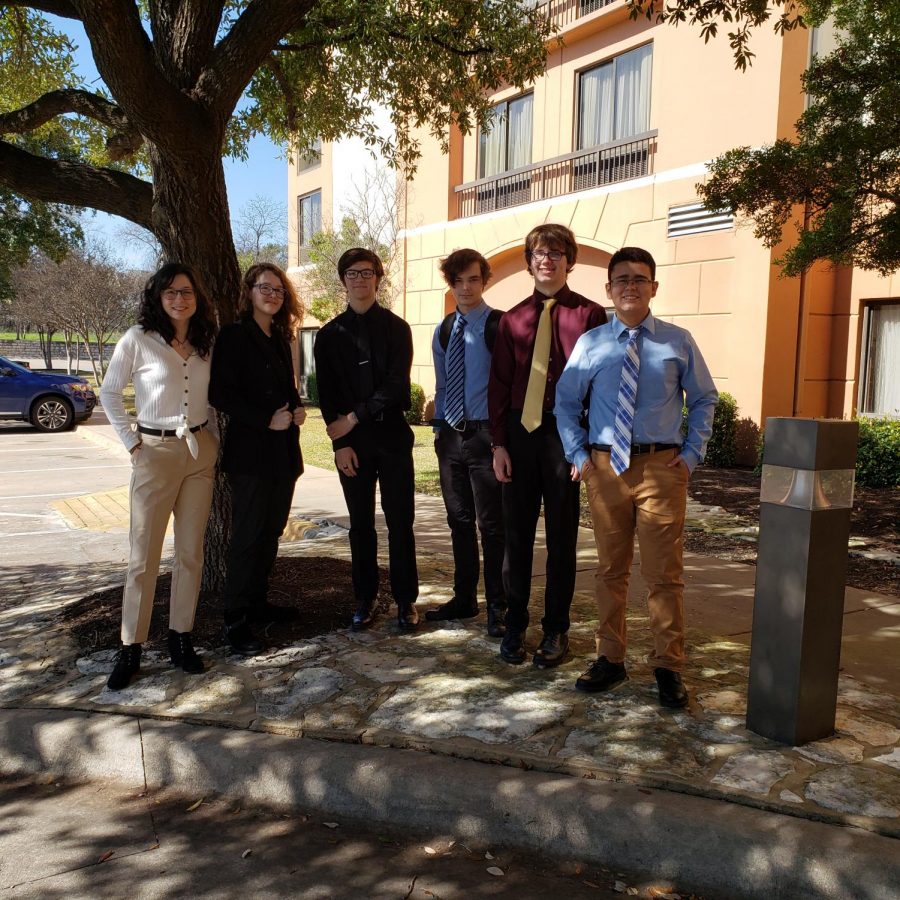 Advanced A/V students attended a screening of their film in Austin in February.