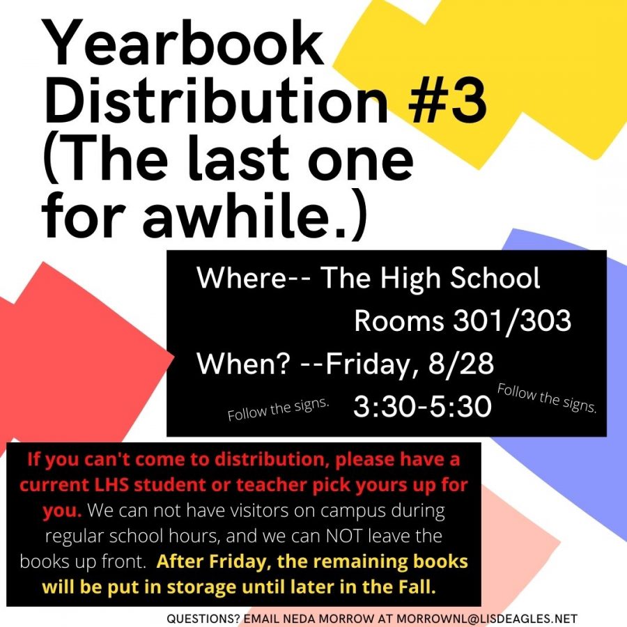 Yearbook Schedules Distribution #3