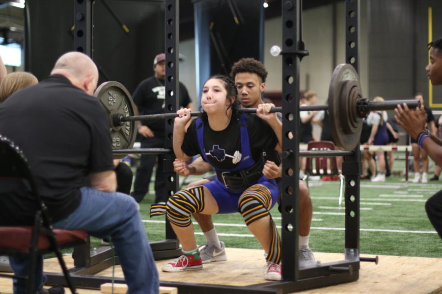Junior Christiana Ussery clears her lift. My first year of powerlifting has been such an amazing experience, Ussery said.