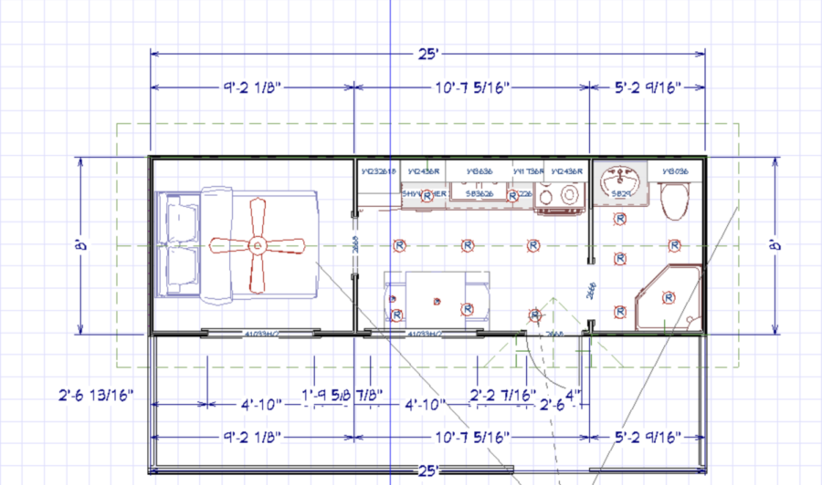 These are the blueprints the architecture class created.