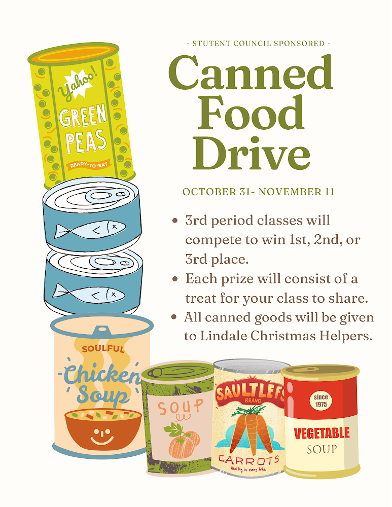 canned food drive poster ideas