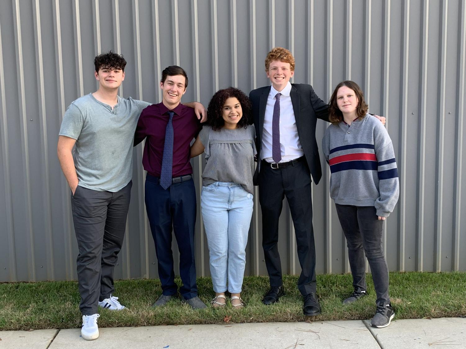 The members of the debate team competed at two meets this week.