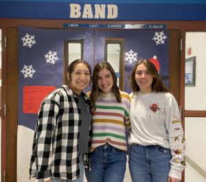Seniors Christiana Ussery, Kaitlyn Groth, and junior Nicole Hines made the All-State band. Ussery has made the band for three consecutive years.