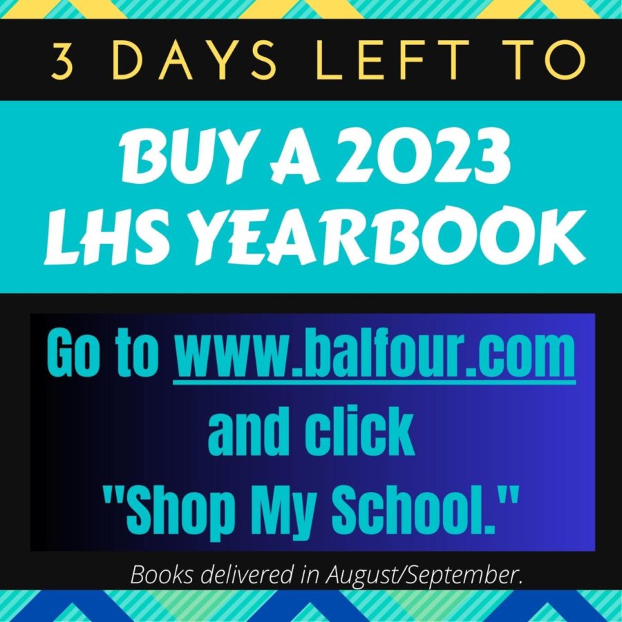 Last Day To Purchase a Yearbook is Friday