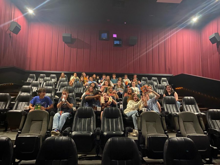 Key Club watches Guardians of the Galaxy at the theaters. I had so much fun with my friends at the retreat, junior Nicoles Hines said.