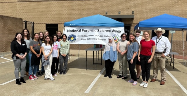 Students from Law 2 and Forensics class visited The Department of Public Safety Crime Lab for National Forensic Science Week.