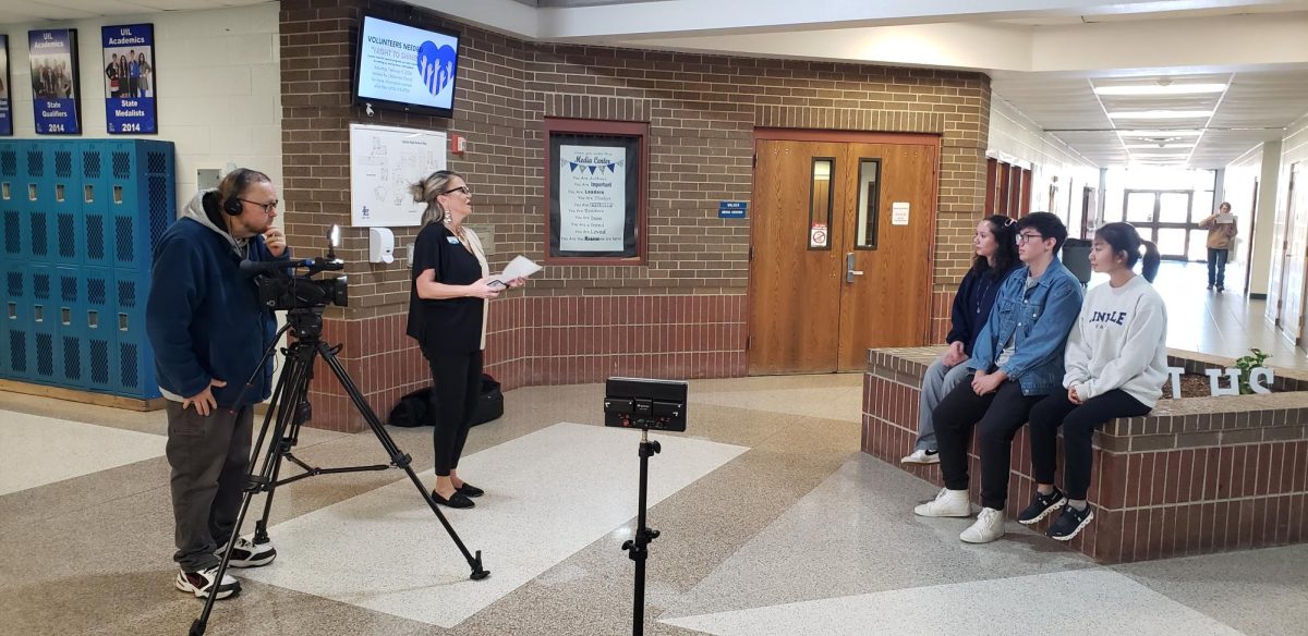 The Better Business Bureau interviews the winning students of the film contest.  They created a film based on one of the BBBs core values, transparency.