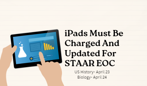 iPads To Be Charged And Updated For STAAR EOC