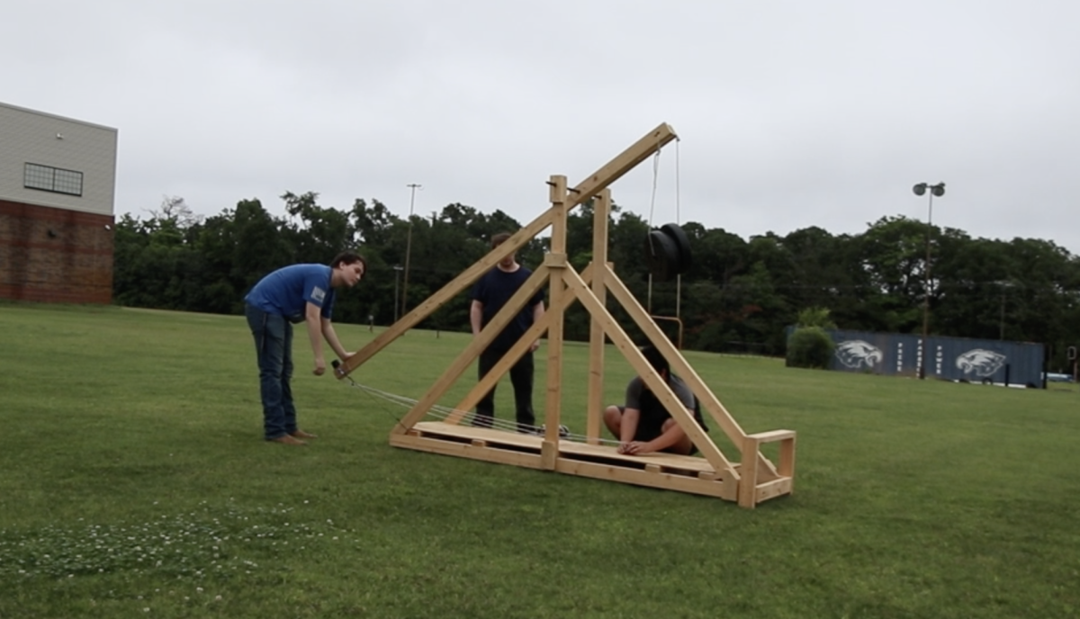 Sophomore Creates Catapult