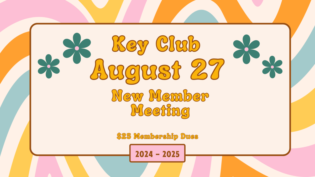 Key Club's first official meeting is Tuesday, Aug. 27. It was set for new members to learn about the club and its activities for the year. Infographic by Josey Derosier.