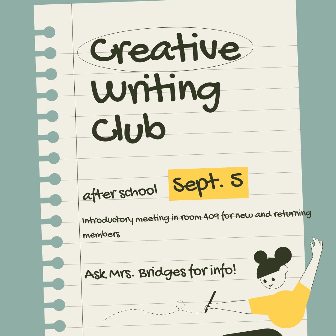 Creative Writing Club to Have First Meeting